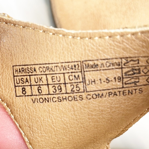 Vionic Harissa Cork Strappy Sandals (8) - Picture 9 of 11